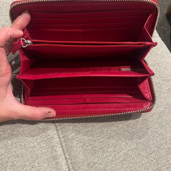 Large Red Coach Wallet Authentic Vintage early 2000s - Picture 4 of 5